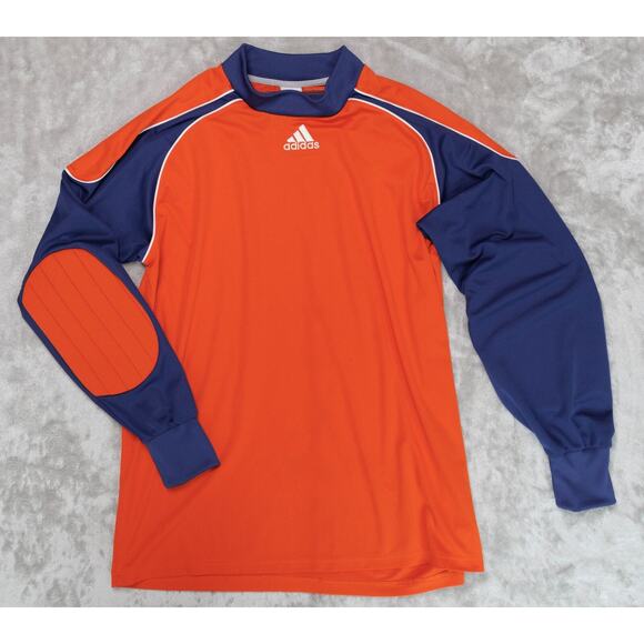 Adidas Vintage Orange Blue Hockey Jersey Long Sleeve Clima 365 Mens Size L - Picture 1 of 16